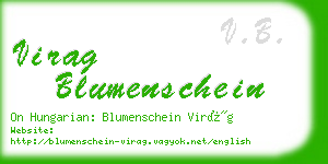virag blumenschein business card